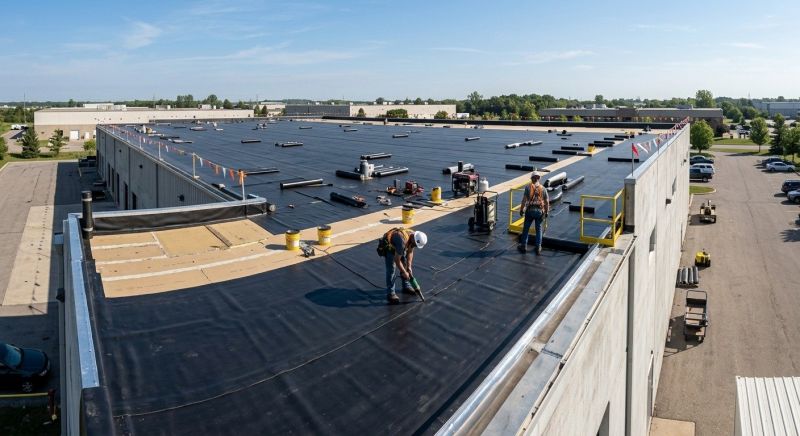 Flat Roof Construction in Naperville, IL