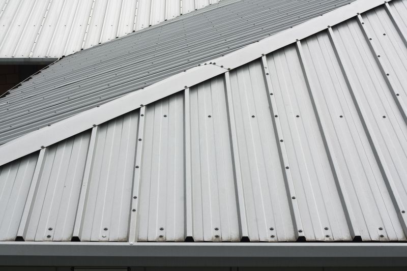Close-up of Secured Metal Panels
