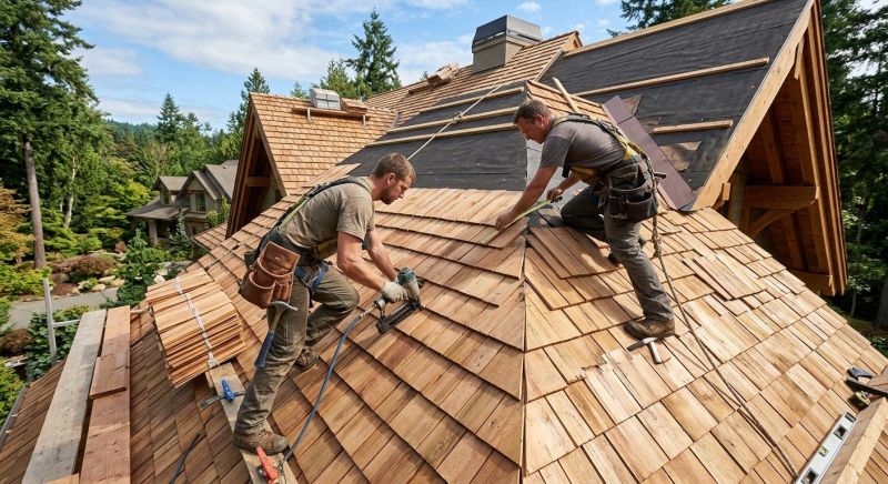 Natural Wood Roof Installation in Alexandria, VA