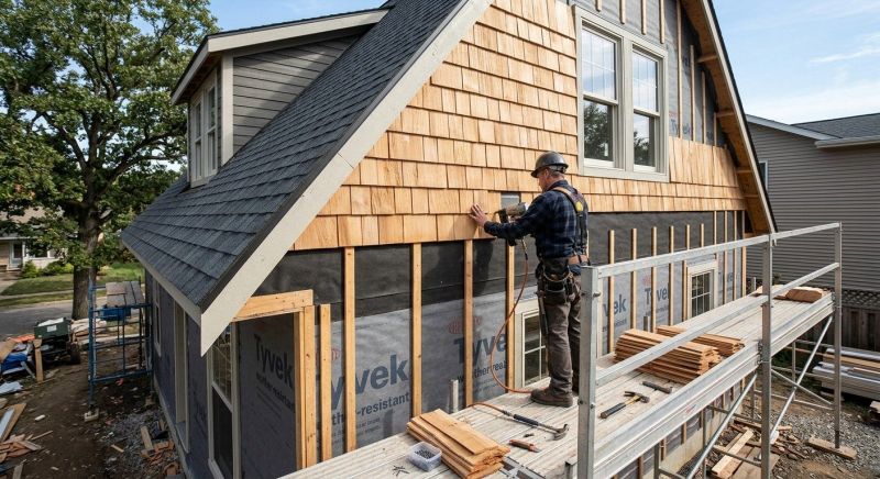 Wood Shake Siding Installation in Boston, MA